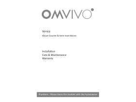 Installation Instructions - Omvivo Venice Compact 450 Counter Basin Oval with Overflow Solid Surface White