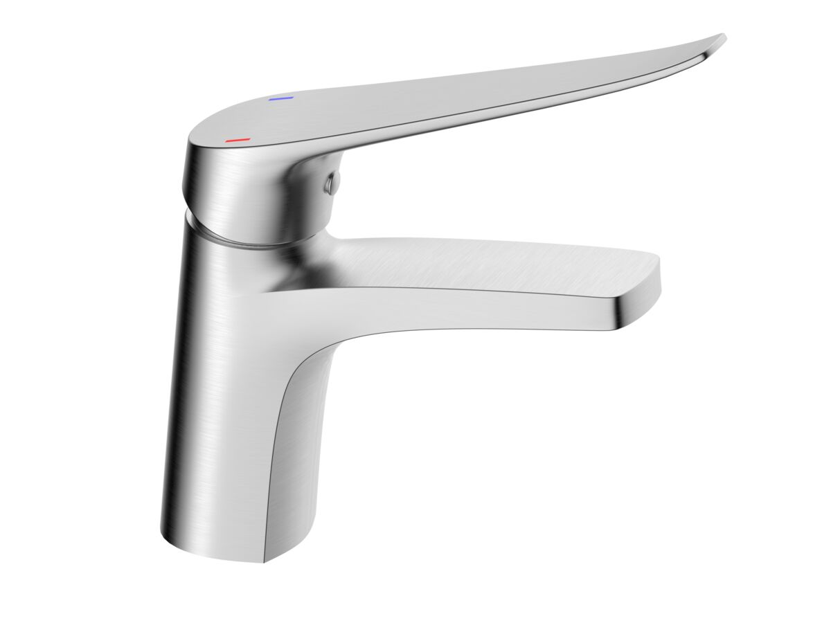 Hero  - Wolfen Stainless Steel Basin Mixer with Extended Lever Handle 170mm