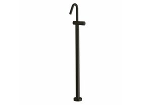 Sussex Pure Floor Mounted Basin Mixer Tap with Diamond Textured Handle PVD Matte Black (5 Star)