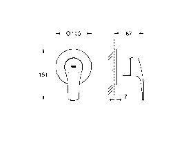 GROHE Eurosmart New Shower / Bath Mixer Chrome Plated