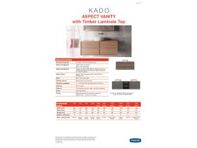 Technical Guide - Kado Aspect Wall Hung Vanity Unit with Timber Top