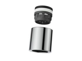 Supporting Image - Posh Bristol Pin Gooseneck Sink Mixer Tap Chrome (4 Star) Lead Free - Aerator
