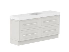 Supporting Image - Kado Lux 1800mm All Drawer Floor Mounted Vanity Unit 4 Drawers Centre Bowl 90mm Top