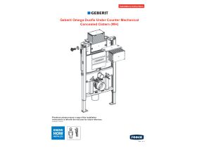 Technical Guide - Geberit Omega Undercounter Cistern with Frame - Wall Hung (4 Star)