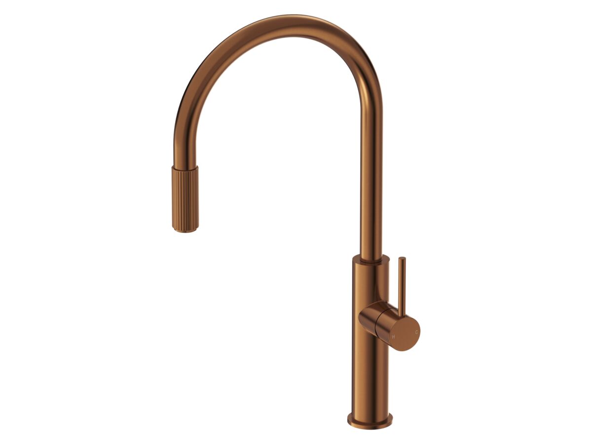 Hero - Mizu Drift 3 Way Filtered Gooseneck Sink Mixer Tap Brushed Bronze (5 Star) Lead Free
