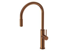 Hero - Mizu Drift 3 Way Filtered Gooseneck Sink Mixer Tap Brushed Bronze (5 Star) Lead Free