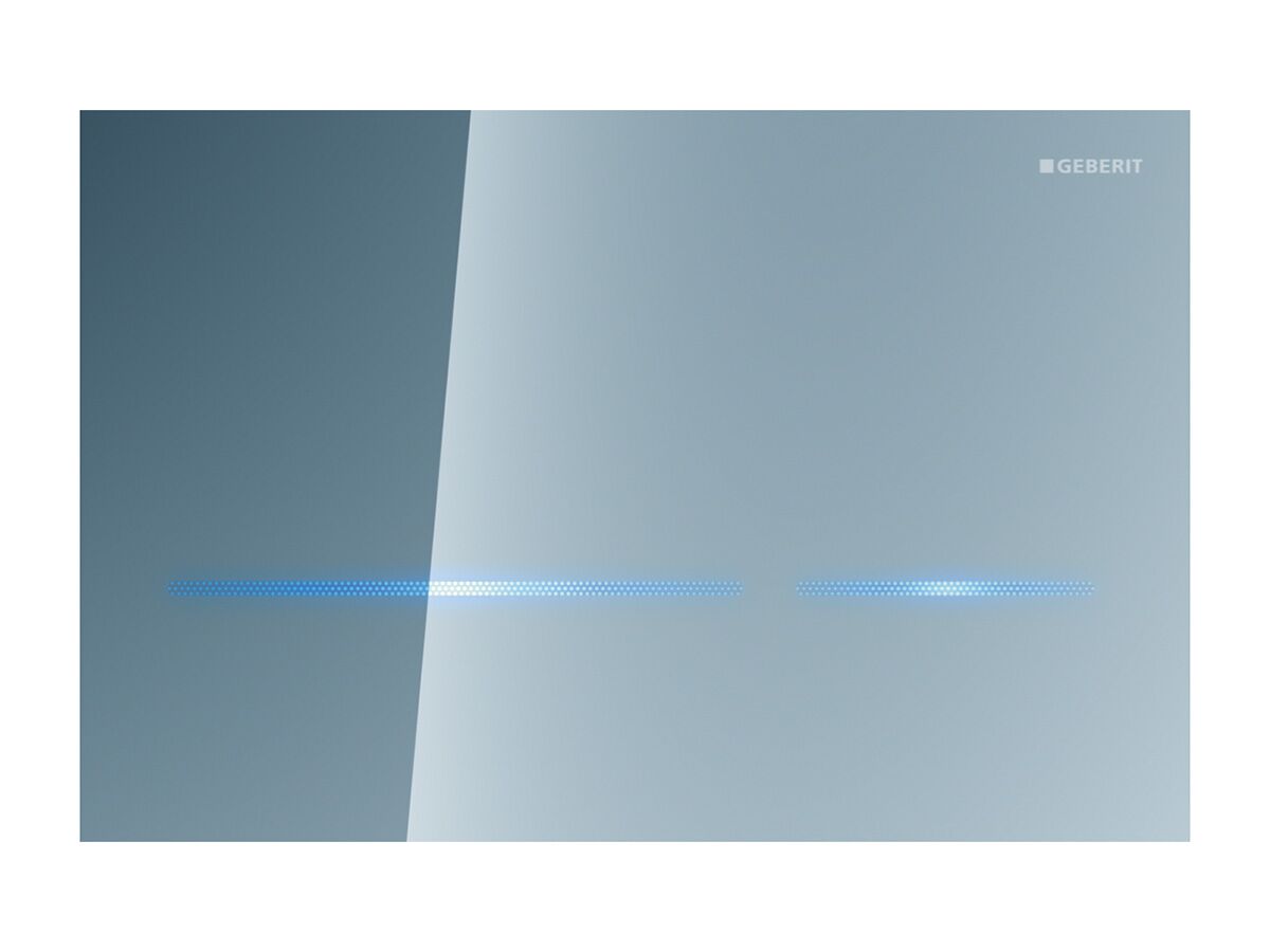 Geberit Sigma 80 Electrical Dual Flush Reflective Glass