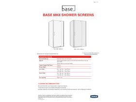 Technical Guide - Base MKII Shower Screen 900mm x 900mm Chrome