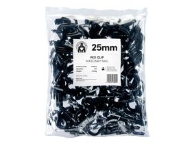 SILVERBACK PEX CLIP 25MM M/NAIL (100)