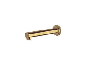 Sussex Scala Bath Wall Outlet 200mm Living Tumbled Brass
