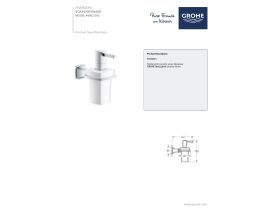 Technical Guide - GROHE Grandera Ceramic Soap Dispenser