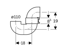 Geberit Adjustable DT Trap Bottom HDPE 110mm