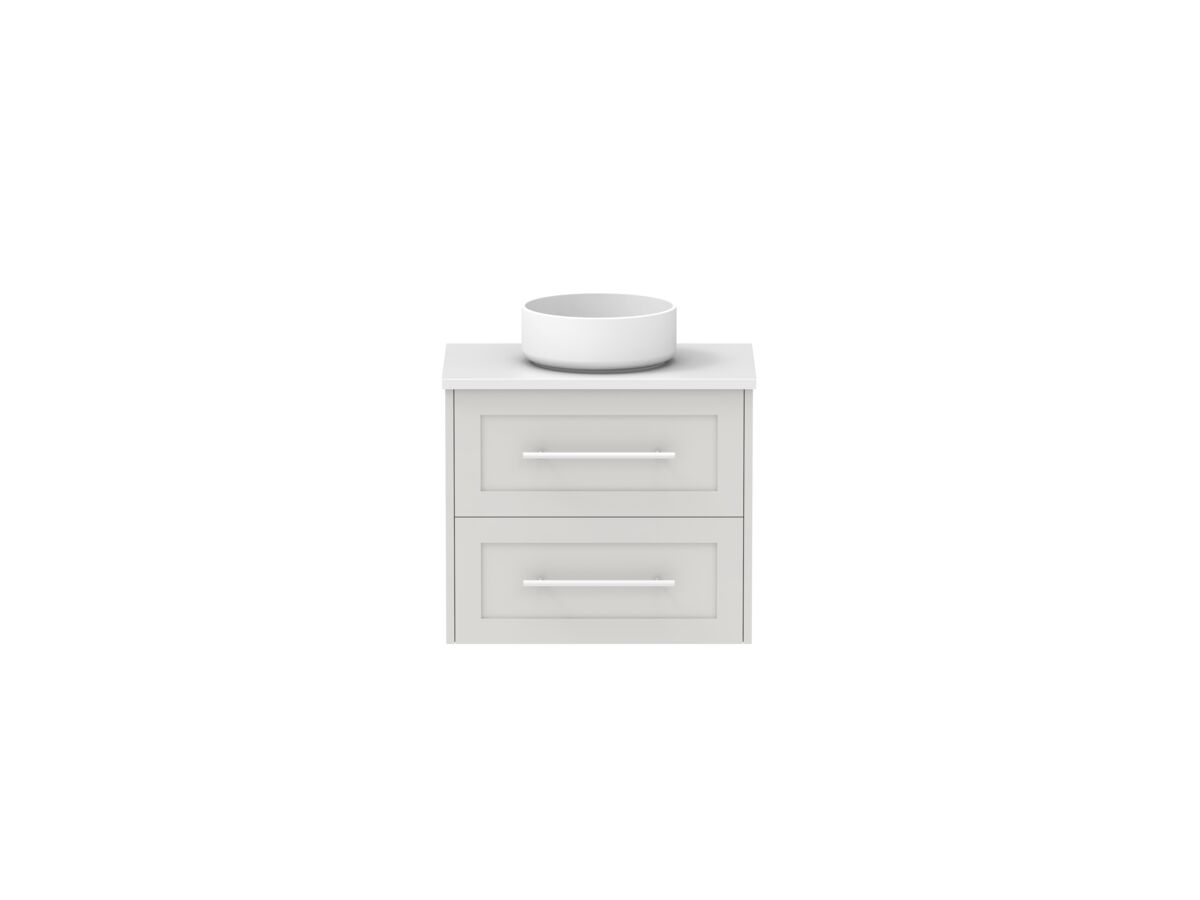 Hero - Kado Lux Ensuite All Drawer Twin 600mm Wall Hung Centre Basin 20mm Top