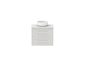 Hero - Kado Lux Ensuite All Drawer Twin 600mm Wall Hung Centre Basin 20mm Top