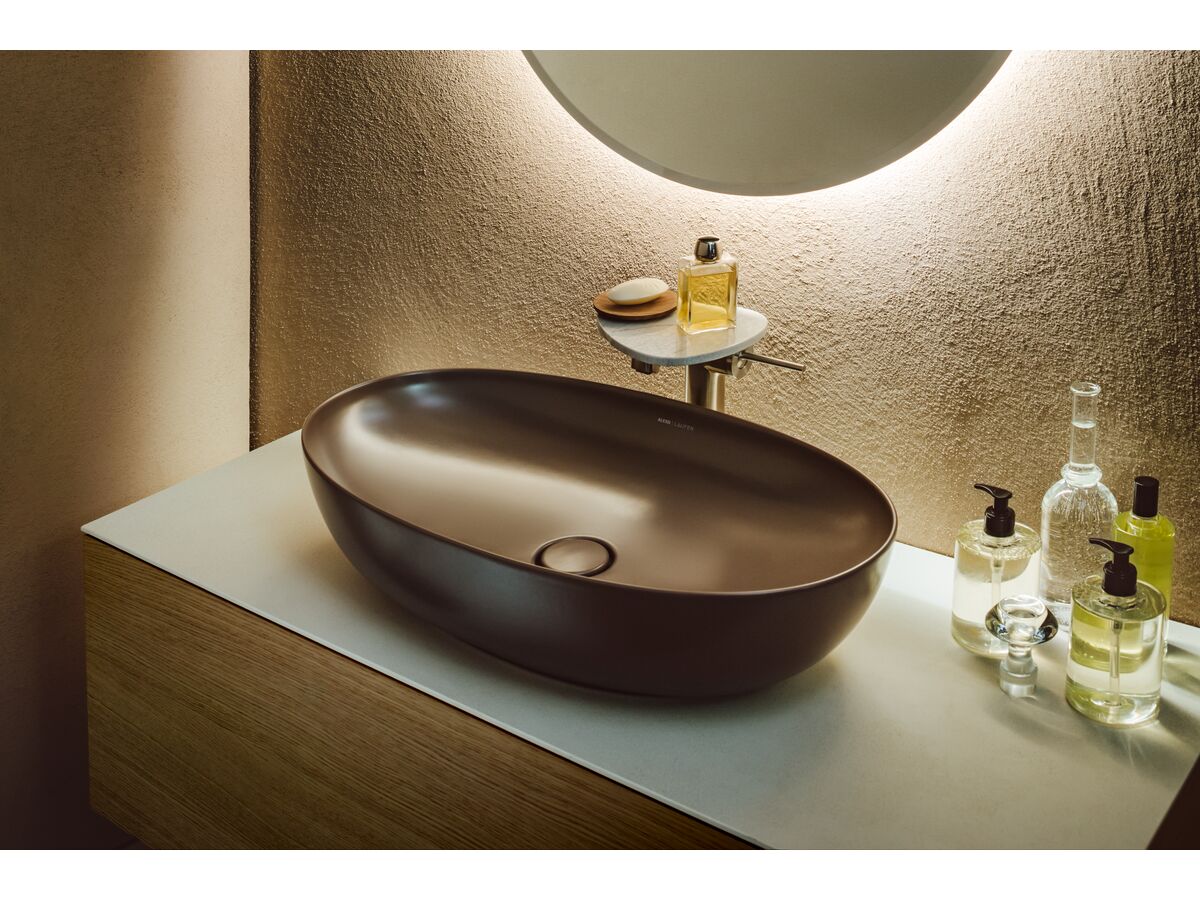 In Situ - LAUFEN Alessi Counter Basin 700mm Matte Cafe