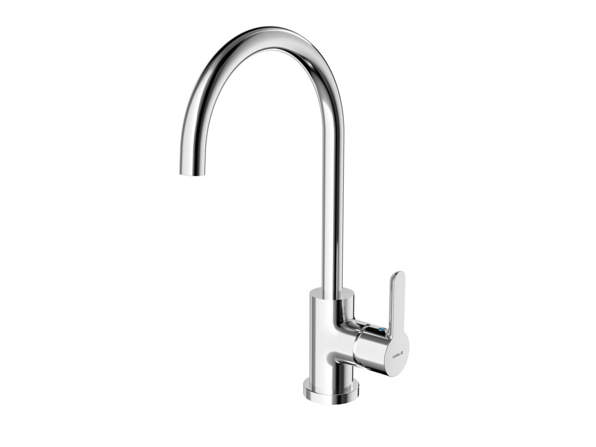 Supporting Image - Nobili Balance Gooseneck Sink Mixer Tap Chrome (4 Star)