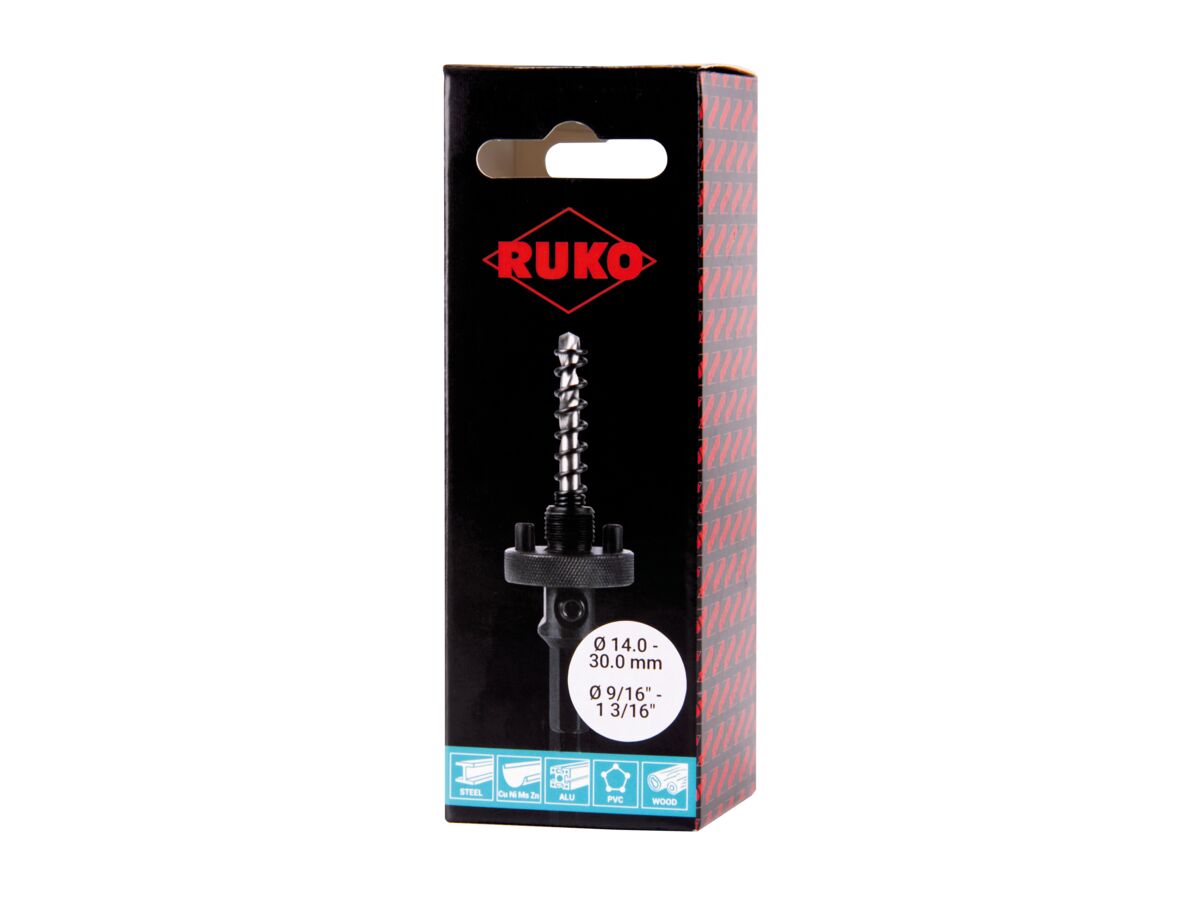 Ruko Hole Saw Arbor A4 (14 - 30mm)