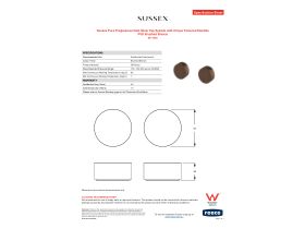 Specification Sheet - Sussex Pure Progressive Dual Mixer Tap System with Cirque Textured Handles PVD Brushed Bronze