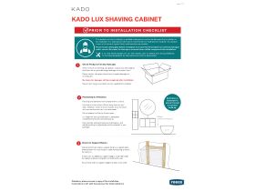 Installation Instructions - Kado Lux Framed Shaving Cabinets