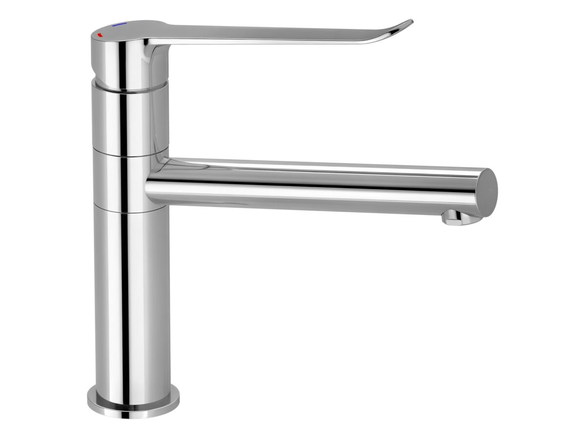 Hero - Mizu Soothe Mk2 Sink Mixer Extended Lever with Red & Blue Indicators Chrome