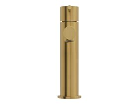Supporting Image 2 - Mizu Drift Basin Mixer Tap Straight Spout Brushed Brass (6 Star) Lead Free