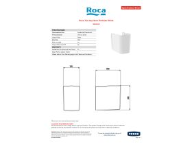 Specification Sheet - Roca The Gap Semi Pedestal White