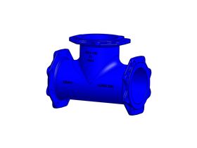 Dimax Ductile Iron Tee (Flange x Flange x Flange) PN16 B5 150mm x 150mm