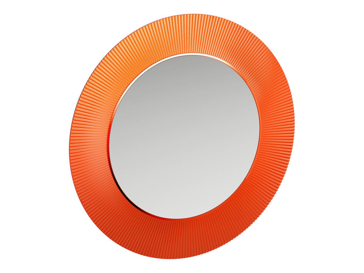 Kartell Mirror 780 x 780mm Tangerine Orange