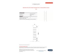 Specification Sheet - Hydrotherm Pure Non Heated Towel Rail Floor to Ceiling 550mm Chrome