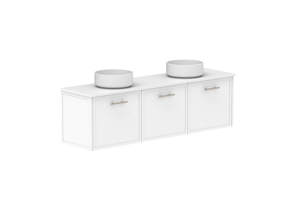 Supporting Image - Kado Lux Ensuite All Door 1500mm Wall Hung Double Basin 20mm Top Shaker