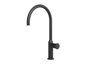 Hero - Faucet Strommen Vara Disc Gooseneck Sink Mixer Tap Matte Black (4 Star) Lead Free