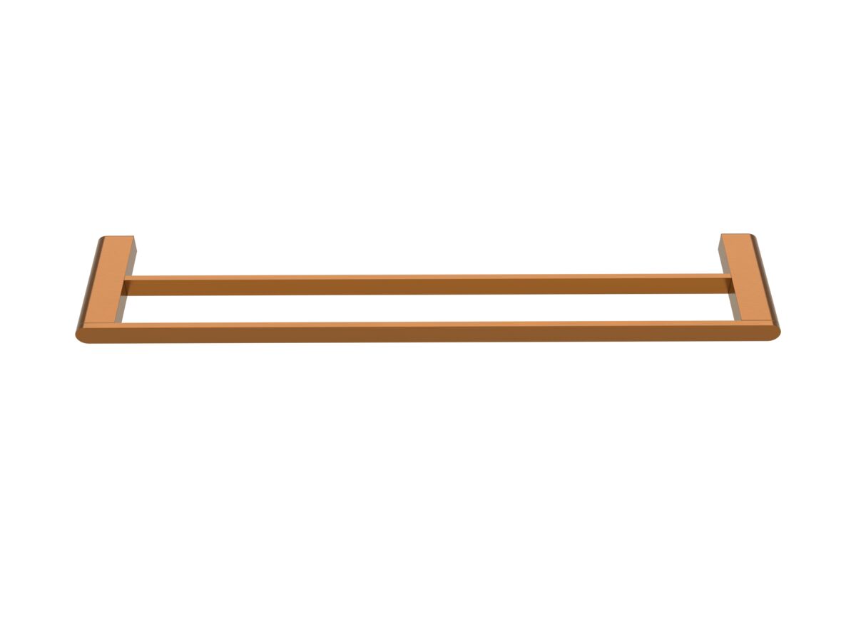 Supporting Image - Mizu Soothe Double Towel Rail 600mm Brushed Bronze - Front