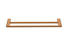 Supporting Image - Mizu Soothe Double Towel Rail 600mm Brushed Bronze - Front