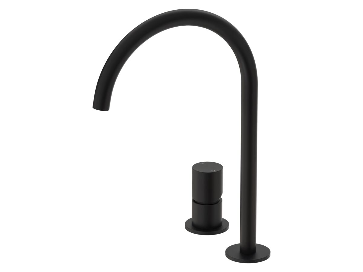 Hero - Mizu Drift Dial Extended Height Hob Mixer Matte Black (5/6 Star) Lead Free