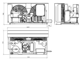 Tecumseh Semi Hermetic EVO Condensing Unit SHT4536ZHR-TZ 3 Phase