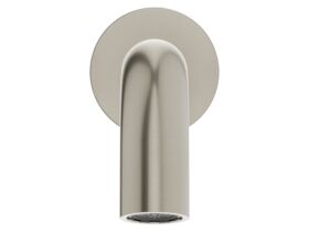 Supporting Image 2 - Mizu Drift Wall Basin/Bath Outlet Curve Spout 300mm Brushed Nickel (6 Star) Lead Free - Front