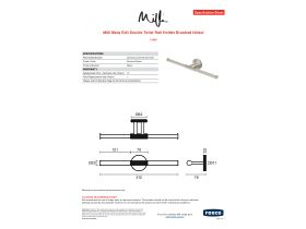 Specification Sheet - Milli Marq Edit Double Toilet Roll Holder Brushed Nickel