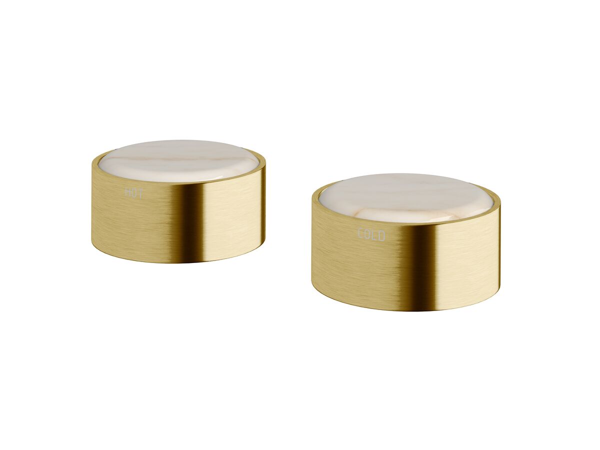 Supporting Image - Sussex Pure Elemental Basin Top Assembly PVD Brushed Gold Lead Free with Aurora Insert