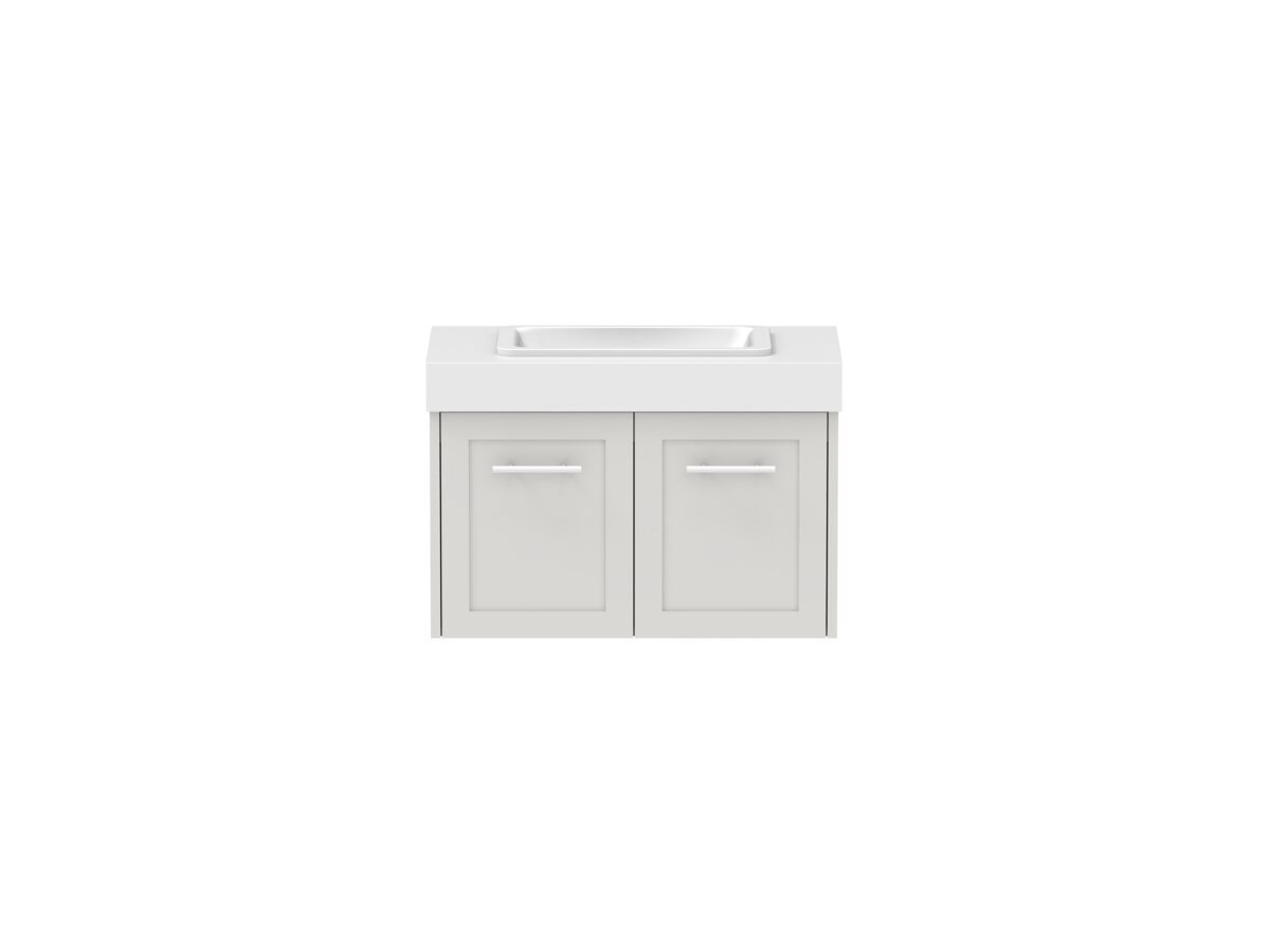 Hero - Kado Lux Ensuite All Door 750mm Wall Hung Centre Basin 90mm Top