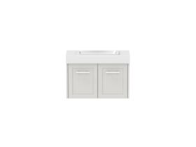 Hero - Kado Lux Ensuite All Door 750mm Wall Hung Centre Basin 90mm Top