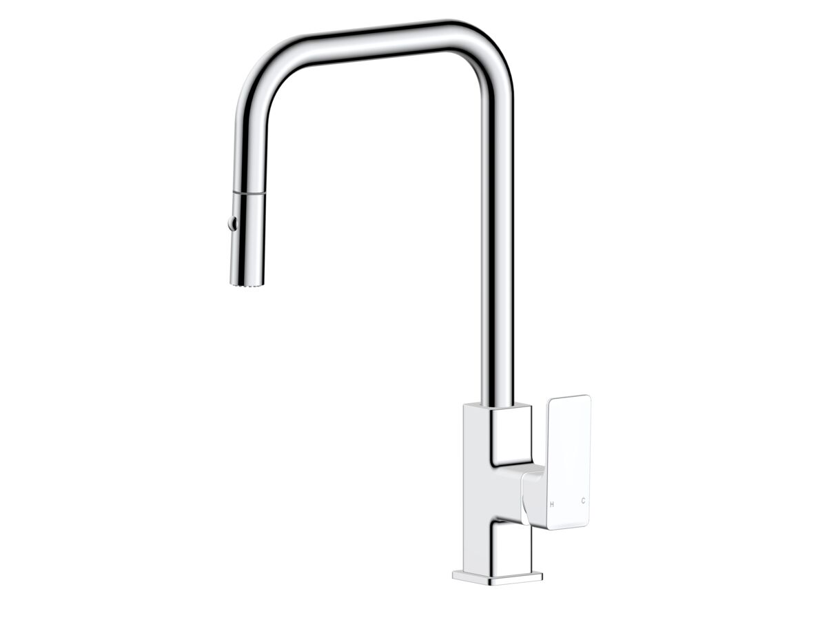 Hero - Mizu Bloc Pull Out Sink Mixer Chrome (6 Star) Lead Free