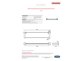 Specification Sheet - Sussex Scala Vanity Shelf LUX PVD Brushed Smoked Gunmetal