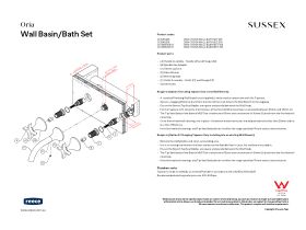Installation Instructions - Sussex Oria Cross Wall Basin Set