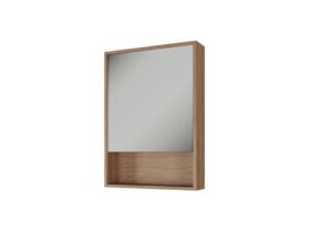 Supporting Image - Kado Aspect 600mm Mirror Cabinet One Door with Shelf - Boston Oak Side