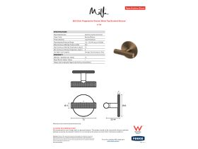 Specification Sheet - Milli Etch Progressive Shower Mixer Tap Brushed Bronze