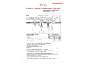 Installation Instructions - Sussex Pure Wall Bath Hostess System Right Hand
