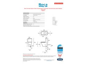 Specification Sheet - The Gap Rimless Close Coupled Back to Wall Back Inlet Toilet Suite with Soft Close Quick Release Seat White (4 Star)