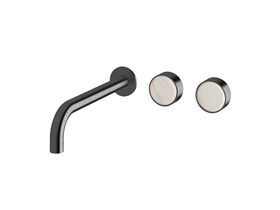 Supporting Image - Sussex Pure Elemental Wall Basin Hostess System 250mm PVD Brushed Gunmetal (3 Star) Lead Free with Aurora Insert