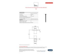 Specification Sheet - Faucet Strommen Vara Ceiling Shower Arm 300mm Matte Black