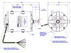 Fasco Fan Motor 240V 950W 80945CPTC-B11